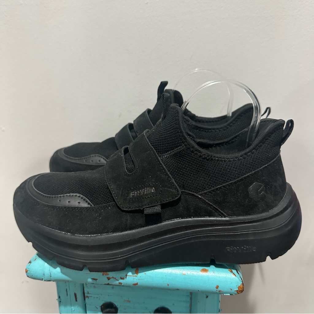 New Fitville Marca Arch Heel Support Recovery Sneaker Black Size 11ew Extra Wide